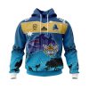 NRL Gold Coast Titans Custom Name Number Australia’s Day Pullover Hoodie