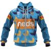 NRL Gold Coast Titans Custom Name Number NRL Nines 2020 Jersey Zip Up Hoodie