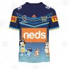 NRL Gold Coast Titans Custom Name Number x Bluey T-Shirt