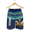 NRL Gold Coast Titans Gladiator Dark Blue Men Beach Shorts