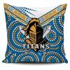 NRL Gold Coast Titans Indigenous Style Square Pillow Case