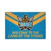 NRL Gold Coast Titans Land Of The Titans Rubber Doormat