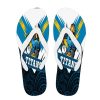 NRL Gold Coast Titans Mascot Indigenous Flip Flops