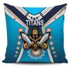 NRL Gold Coast Titans Simple Indigenous Square Pillow Case