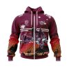 NRL Manly Warringah Sea Eagles Custom Name Number Australia’s Day Zip Up Hoodie