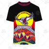 NRL Manly Warringah Sea Eagles Dinky Di Lover Aboriginal Flag x Indigenous T-Shirt