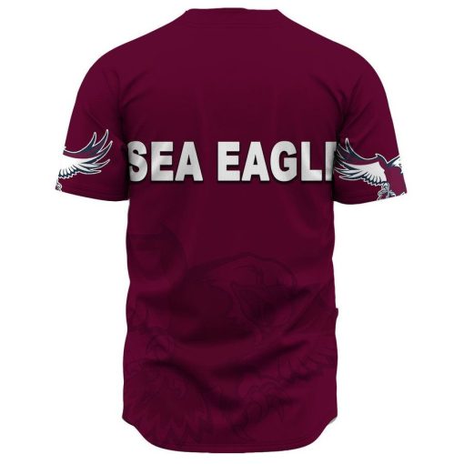 NRL Manly Warringah Sea Eagles Rugby Team Baseball Jersey