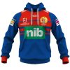 NRL Newcastle Knights Custom Name Number 2020 Home Jersey Care Emoji Pullover Hoodie