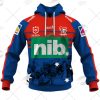 NRL Newcastle Knights Custom Name Number 2021 ANZAC Jersey Pullover Hoodie