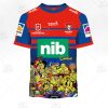 NRL Newcastle Knights Custom Name Number x The Simpsons 2020 Halloween T-Shirt