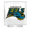 NRL Parramatta Eels White Shower Curtain V2