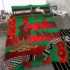 NRL South Sydney Rabbitohs ANZAC Day Indigenous Military Doona Cover