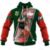 NRL South Sydney Rabbitohs Sam Burgess No 12 Zip Up Hoodie V2