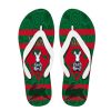 NRL South Sydney Rabbitohs Superman Indigenous Flip Flops V2