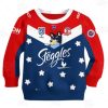 NRL Sydney Roosters Custom Name Number Bluey Jersey Kids Sweatshirt