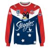 NRL Sydney Roosters Custom Name Number x Bluey Jersey Sweatshirt