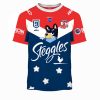 NRL Sydney Roosters Custom Name Number x Bluey Jersey T-Shirt