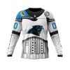NFL Carolina Panthers Custom Name Number Star Wars Sweatshirt
