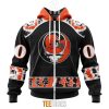 NFL Cleveland Browns Custom Name Number Grateful Dead Zip Up Hoodie