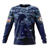 NFL Cleveland Browns Custom Name Number Honor US Navy Veterans Sweatshirt