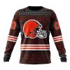 NFL Cleveland Browns Custom Name Number Native Concepts Sweatshirt