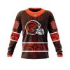 NFL Cleveland Browns Custom Name Number Native With Samoa Culture Sweatshirt