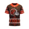 NFL Cleveland Browns Custom Name Number Native With Samoa Culture T-Shirt