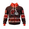 NFL Cleveland Browns Custom Name Number Native With Samoa Culture Zip Up Hoodie