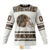 NFL Cleveland Browns Custom Name Number White Camo Hunting Sweatshirt