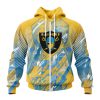 NFL Las Vegas Raiders Childhood Cancers Zip Up Hoodie
