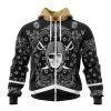 NFL Las Vegas Raiders Custom Name Number Classic Style Zip Up Hoodie