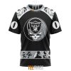 NFL Las Vegas Raiders Custom Name Number Grateful Dead T-Shirt