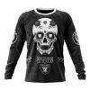 NFL Las Vegas Raiders Custom Name Number Kits For Dia De Muertos Sweatshirt