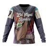 NFL Las Vegas Raiders Custom Name Number Mandalorian And Baby Yoda Sweatshirt