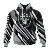 NFL Las Vegas Raiders Custom Name Number MotoCross Concept Pullover Hoodie