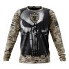 NFL Las Vegas Raiders Custom Name Number Skull Camo Veteran Kits Sweatshirt
