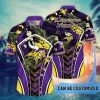 NFL Minnesota Vikings Custom Name Flower Summer Tropical Hawaiian Shirt