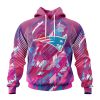 NFL New England Patriots Breast Cancer Pullover Hoodie