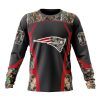 NFL New England Patriots Custom Name Number Camo Hunting Sweatshirt
