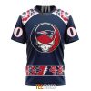 NFL New England Patriots Custom Name Number Grateful Dead T-Shirt
