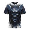 NFL New England Patriots Custom Name Number Special Kits With Skull T-Shirt