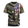 NFL New England Patriots Custom Name Number Veterans Kneeling Soldier T-Shirt