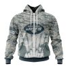 NFL New York Jets Custom Name Number Honor US Air Force Veterans Zip Up Hoodie