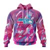 NFL Seattle Seahawks Breast Cancer Pullover Hoodie