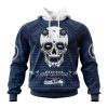 NFL Seattle Seahawks Custom Name Number Kits For Dia De Muertos Pullover Hoodie