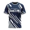 NFL Seattle Seahawks Custom Name Number MotoCross Concept T-Shirt