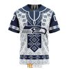 NFL Seattle Seahawks Custom Name Number Native Pattern T-Shirt