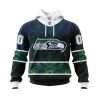 NFL Seattle Seahawks Custom Name Number Native With Samoa Culture Pullover Hoodie