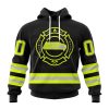 NFL Seattle Seahawks Custom Name Number Special FireFighter Uniform Pullover Hoodie