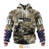 NFL Seattle Seahawks Custom Name Number Veteran Salute To Service Pullover Hoodie